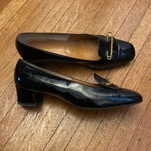 Vintage Lord & Taylor Designer Collection 'Julianelli' Black Leather Pump - 7B